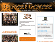 Tablet Screenshot of delawarelacrosseclub.com